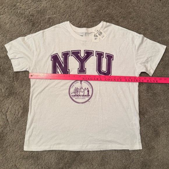 NWT Size Medium NYU Basic Tee Bluenotes - Picture 3 of 8